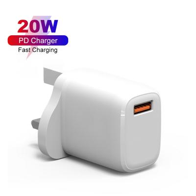 China 20W USB Mobile Phone Charger Power Adapter Travel Charger PD 3.0 Super Fast Smart Mobile Phone Charger for sale