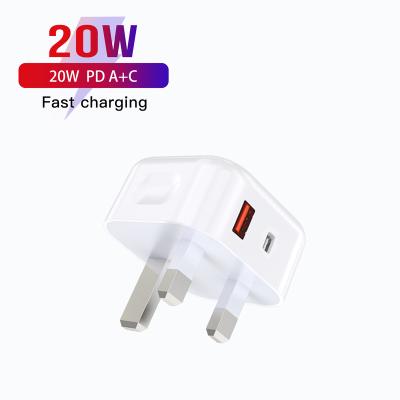 China QC 3.0 USB C Mobile Phone Charger PD 20W USB Travel Charger Super Fast Charging Type C Mobile Phone for sale