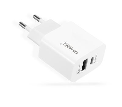 China 2022 Port Mobile Phone Charger New Usb-A+Type C Fast Charging Travel 20w Usb Charger Adapter Fast Wall Charger For Mobile Phone for sale