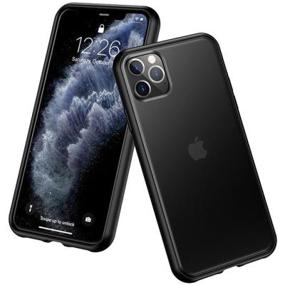 China factory wholesale Anti-drop Matte Rigid Back translucent with soft edges shockproof phone black case for iphone 11 case for sale