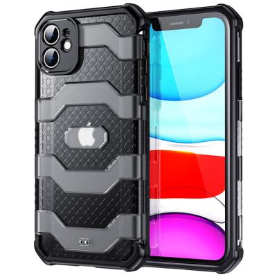 China Polycarbonate Military Grade Shockproof Protective Hard Back With TPU Bumper Armor Hybrid Rugged Cover Case For iPhone 11 6.1 Rugged Case for sale