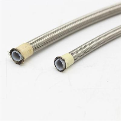 China 304 Stainless Steel Braided Flexible Gas Hose High Pressure Water PTFE Braided Hose for sale