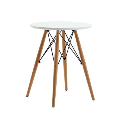 China Modern Hot Selling Stainless Steel Coffee Table Wooden Legs Dining Table Bedside Table for sale