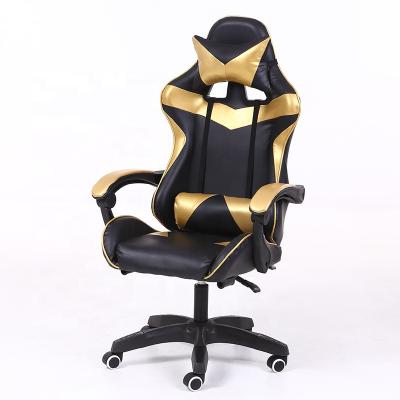 China Wholesale Modern Massage PU Swivel Office Gaming Chair With Removable Head And Lumbar Pillows for sale