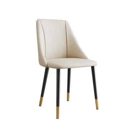 China Modern Nordic Design Hotel Banquet Leisure Upholstered PU Leather Dining Chair for sale