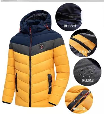 China 2021 Winter Men's New Leisure Waterproof Autumn Thick Warmth Waterproof New Windproof Jacket With Hat Parka for sale