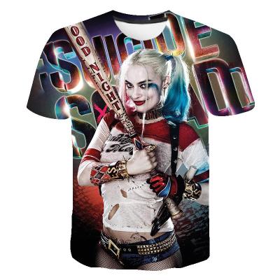 China Sustainable Fashion 3D Printing Mens Womens Kids Casual Short Sleeve Streetwear To Map Custom T-Shirts for sale