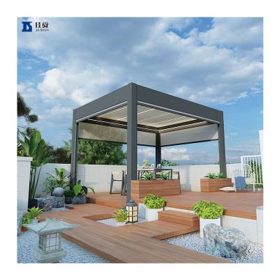 China Wholesale Outdoor Waterproof Aluminum Canopy Pergola Garden Pergola Glass Metal Easily Assembled for sale