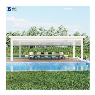 China Easily Assembled Outdoor Pergola Aluminum With Sides Roof Pergola Louvered Aluminum Pergola Rainproof Gazebo for sale