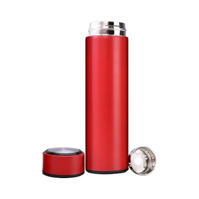 China PORTABLE 304 Stainless Steel Temperature 500ML Business Smart Gift Activity Thermo Cup 304 Insulation Bottle Led Water Cup for sale