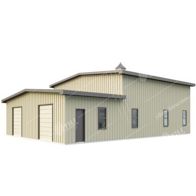 China Warehouse prefab steel structure building barndominum metal barn for sale