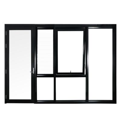 China Magnetic Screen Bridge Aluminum Alloy Broken Doors and One-piece Flat Windows and Windows Sealing Balcony Sound Insulation Windows Doors for sale