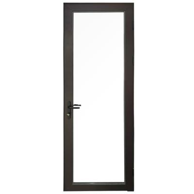 China Kitchen Magnetic Single Open Indoor Soundproof Home Bathroom Door Swing Screen Glass Door for sale