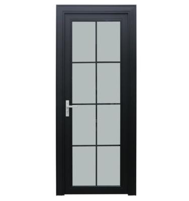 China Magnetic Swing Door Kitchen Balcony Door Soundproof Tempered Glass Apartment Hotel Screen Single Bathroom Door for sale