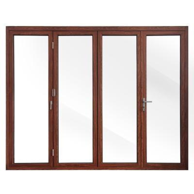 China Living room European style indoor full balcony door screen folding aluminum folding door for sale