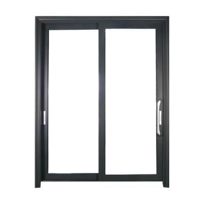 China Sliding Door Villa Hotel Balcony Decoration Two Rail Armrest Lock Sliding Window Screen Aluminum Alloy Manufacturer for sale