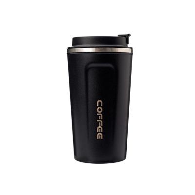 China 380ML/500ML PORTABLE Coffee Mug Vacuum Insulated Milk Tea Thermos Mugs Leakproof Car Mounted Water Bottle Stainless Steel Thermal Mug for sale