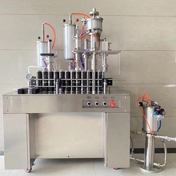 China Chemical 4 in 1 Aerosol Filling Machine for Air Freshener for sale