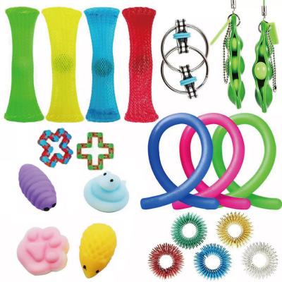 China Relieve Stress Relaxation Anti-Anxiety Sensory Busy Toys Pack Sensory Busy Toys Sets Pack For Kids for sale