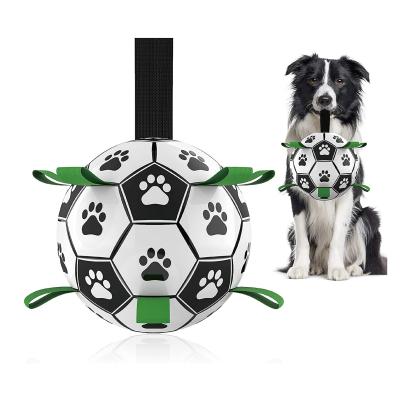 China Hot Selling Durable Outdoor Multifunctional Dog Soccer Rope Dog Training Toys Interactive Dog Toys for sale