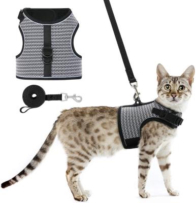 China Mesh Dog Vest Harness Soft Breathable Well Designed DETACHED with Safety Buckle Puppy Cat Padded Pet Harnesses for sale