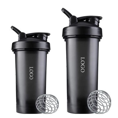 China Custom 400/600ml Viable Plastic Portable Blenders Bottle v2 Classic Water Bottle Shaker Gym Fitness Protein Shakers Custom Logo for sale