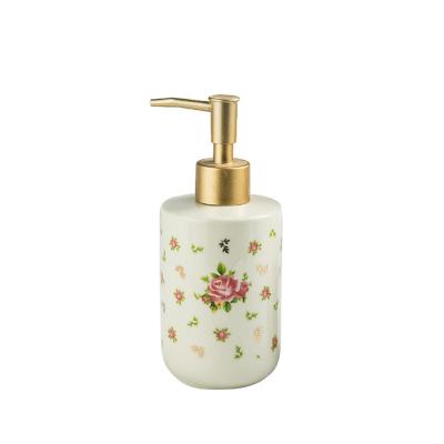 China American Retro Viable Bathroom Hand Sanitizer Bottle Hotel Toiletry Shampoo Shower Gel Press Bottle Dispenser for sale