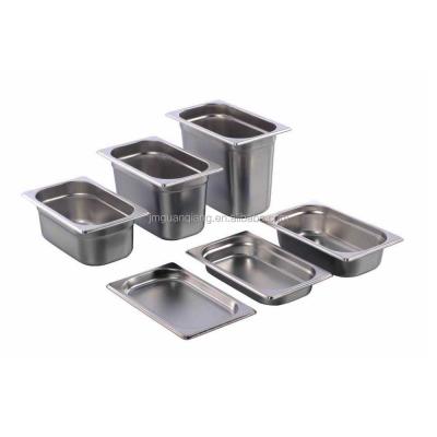 China 1/4 euro size style durable stainless steel anti-jamming steamer table pan gastronorm casserole food pan for sale