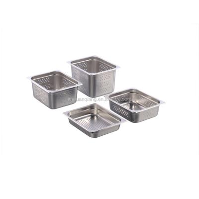 China Stainless steel stainless steel anti-jamming steamer gastronorm pan containers with s/s perforated food pans food pan for sale