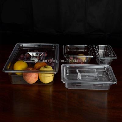 China Food Storage Containers NSF Approved 1/2 Half Size GN Polycarbonate Filters PC Food Container for sale