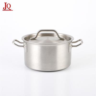 China Stocked Kitchenware Accessories Commercial Stainless Steel Cooking Pots For Restaurant for sale