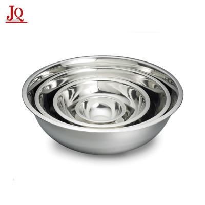 China Various Size Standard Weight Stainless Steel Sustainable Mixing Bowls for sale