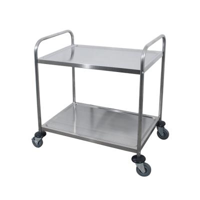 China Restaurant Restaurant Food Service Cleaning Stainless Steel Kitchen Cart for sale