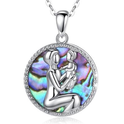 China TRENDY 925 Sterling Silver Mothers Day Mother Daughter Jewerly Jewerly Necklace from Mom for sale