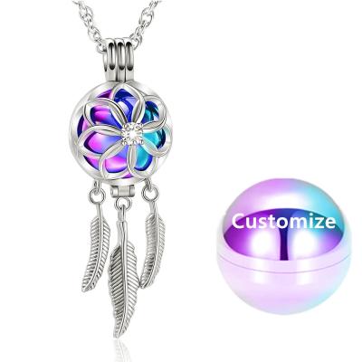 China FASHIONABLE Wholesale Urn Keepsake Dreamcatcher Cremation Necklace Memorial Pendant Jewelry for sale