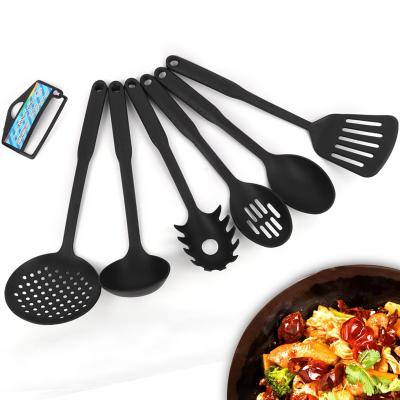 China Sustainable Compact 6-Piece Nesting Kitchen Utensil Set Nylon Nest Utensils Kitchenware Set for sale