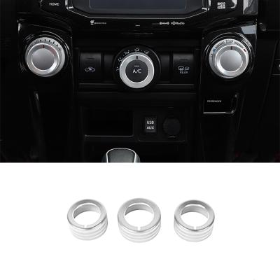 China Auto Air Conditioning Applicable Interior Button Modification 4Runner Car Decorative Audio Switch Ring Accessories For Toyota Ultraman for sale