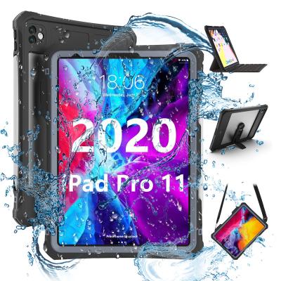 China 360 Waterproof Rugged Thumb Case Kickstand Shockproof Cover For iPad Pro 11-2020 Swimming Diving for sale