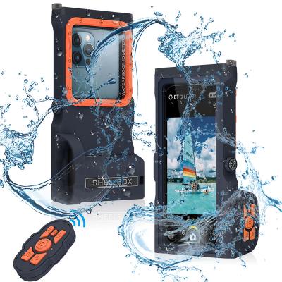 China Anti-fall Underwater Take Pictures Swimming Waterproof Phone Diving Case For ipone13 Phone Case iphone 12 Samsung Waterproof Diving Case for sale