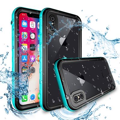 China Anti-drop Full Cover Phone Case For iPhone Case TPUPC Cell Phone Cover Custom LOGO Cell Phone Back Waterproof Case For iPhoneX/Xs/Xs Max for sale