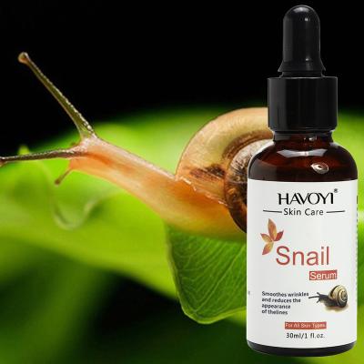 China Skin Revitalizer Private Label Acne Face Skin Care Serum Collagen Snail Organic Anti Aging Repair Anti Whitening Snail Serum For Face for sale