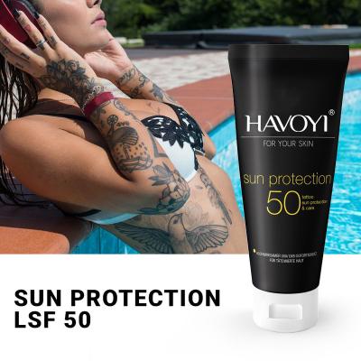 China Whitening Natural SPF 50 UVA/UVB Tattoo Sunscreen Tattoo Care Lotion Blocking Sunscreen Fade Protection Moisturizer Vegan Tattoos for sale