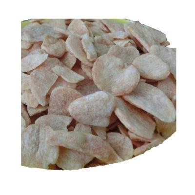 China Low Fat Chinese Fried Crispy Vegetables Snacks Fried Garlic Flakes Without Root for sale