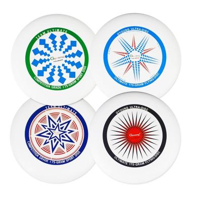 China Logo Sports Custom Professional PE Frisbeed Flying Disc 175g pp Plastic Factory Final Frisbeed For Adult Game for sale