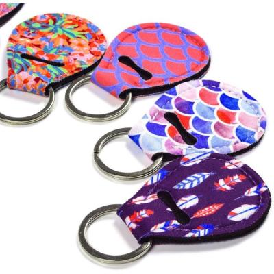 China Amazon Hot Sale Neoprene Lipstick Lip Gloss Holder Neoprene Lipstick Key Chain Chain for sale