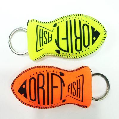 China For Promoation Gift Factory Wholesale Fish Design Custom Foam Boat Neoprene Floating Key Chain With Logo for sale