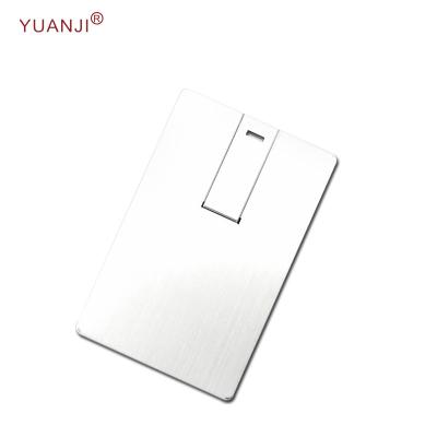 China Cheapest Metal Factory Price Super Slim Design Credit Card USB Flash Drive for sale