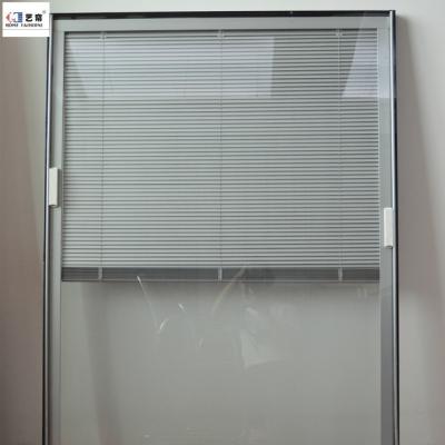 China Guangzhou Factory Traditional Double Glazing Glass Blinds Built Inside Louver Window And Door Aluminum Venetian Blinds for sale