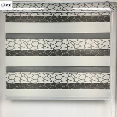 China Best Selling Stripe Product Zebra Fabric For Window Decoration Horizontal Curtain Zebra Blinds for sale