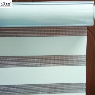 China New Modern European Roller Zebra Design Double Roller Fabric Motorized And Manual Blinds for sale